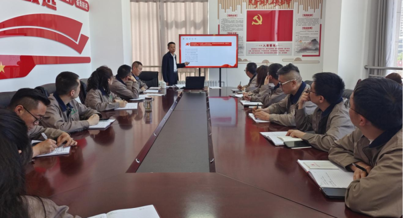 恪守“六大紀(jì)律” 筑牢思想根基——集團(tuán)黨委委員、紀(jì)委書記赴朝物開投公司黨支部講授專題黨課