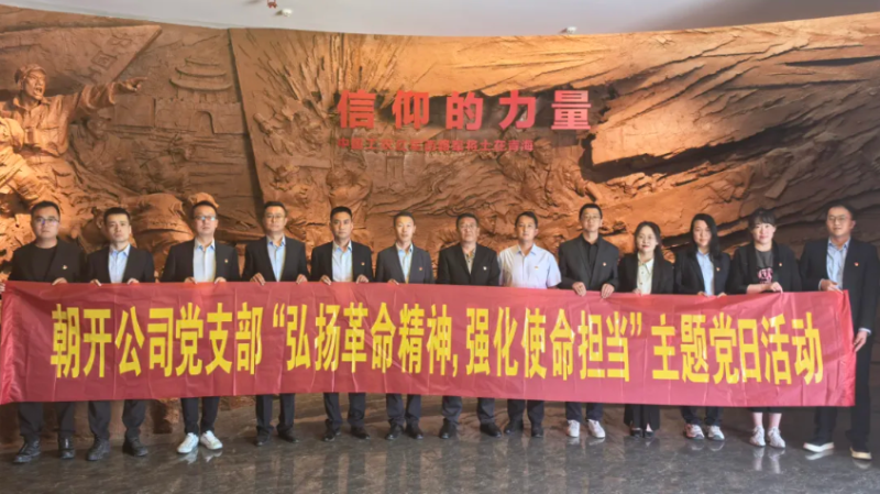 朝開公司黨支部開展“弘揚革命精神 強化使命擔當”主題黨日活動