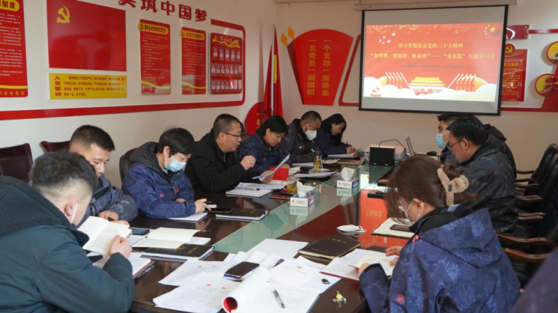 物產(chǎn)汽貿(mào)黨支部召開“知學理、悟原理、踐真理” ——黨章篇”專題學習會